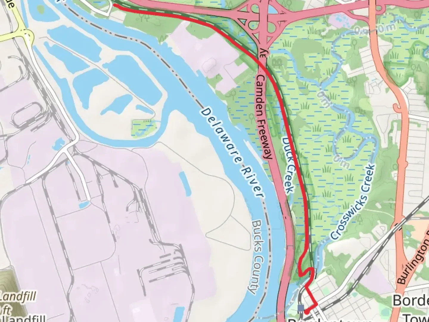 An image depicting the trail Delaware and Raritan Canal Towpath and its surrounding area.