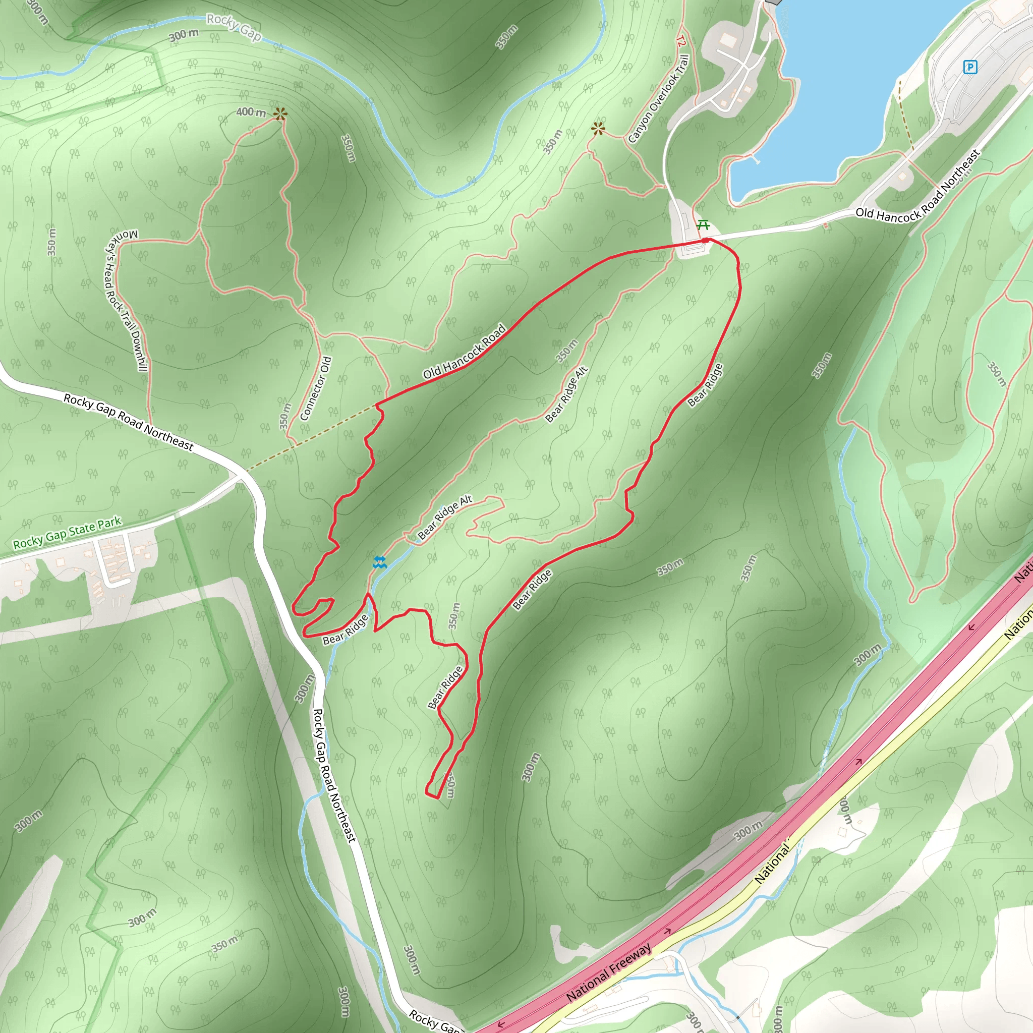 Social Loop Trail mobile static map