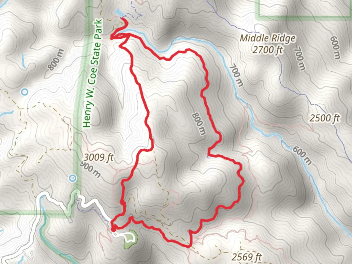 An image depicting the trail Monument Trail, Frog Lake and Flat Frog Trail Loop and its surrounding area.