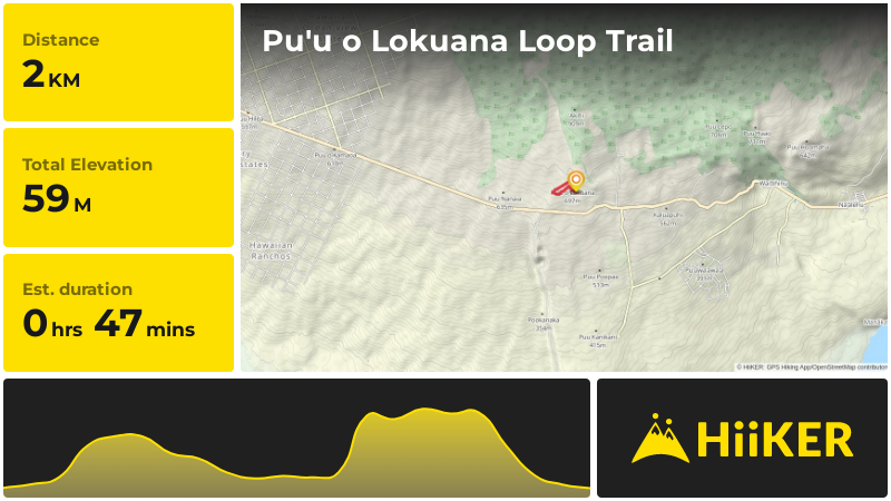 Pu'u o Lokuana Loop Trail | Hawaiʻi County | Hawaii
