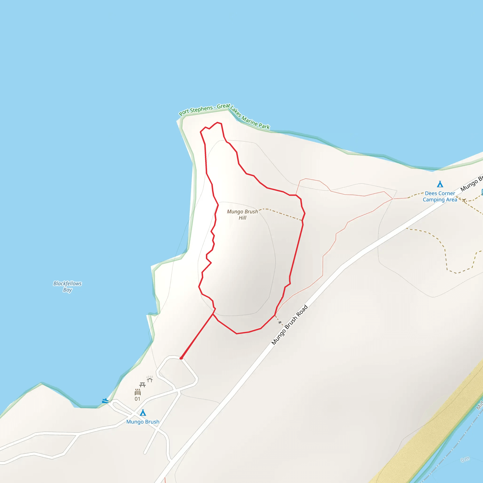 Mungo Rainforest Walk mobile static map