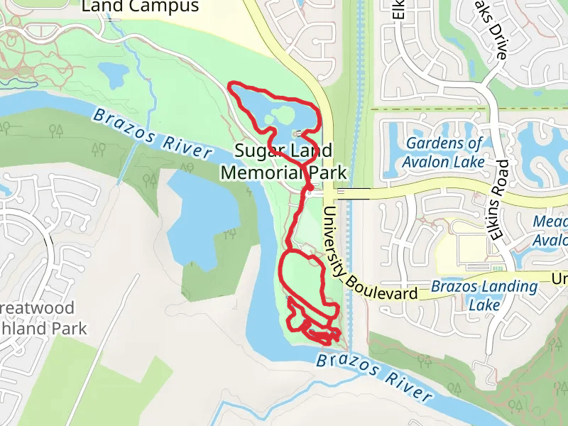 Sugar Land Memorial Park Loop - East
