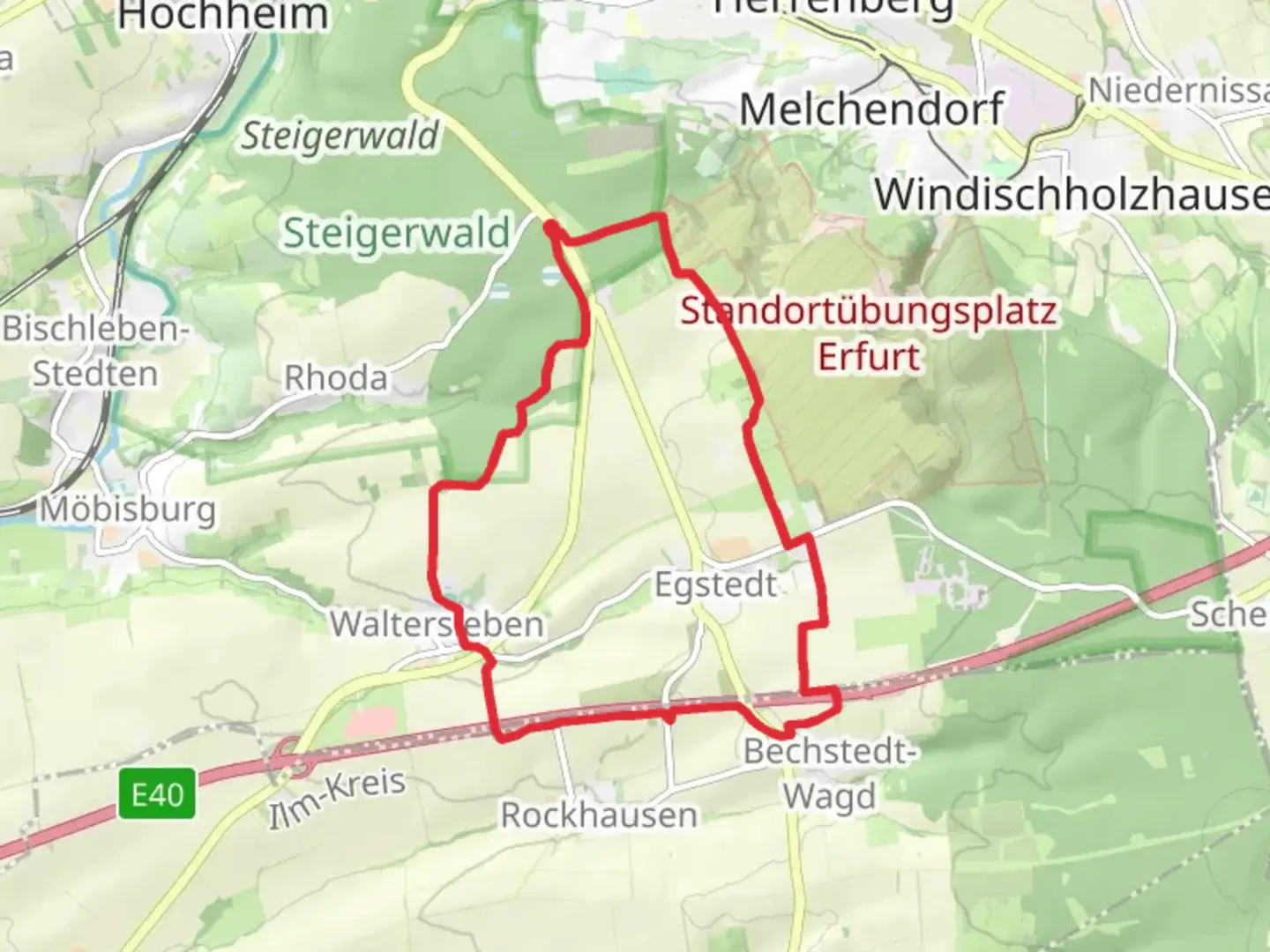 An image depicting the trail Nonnenholz Loop and its surrounding area.