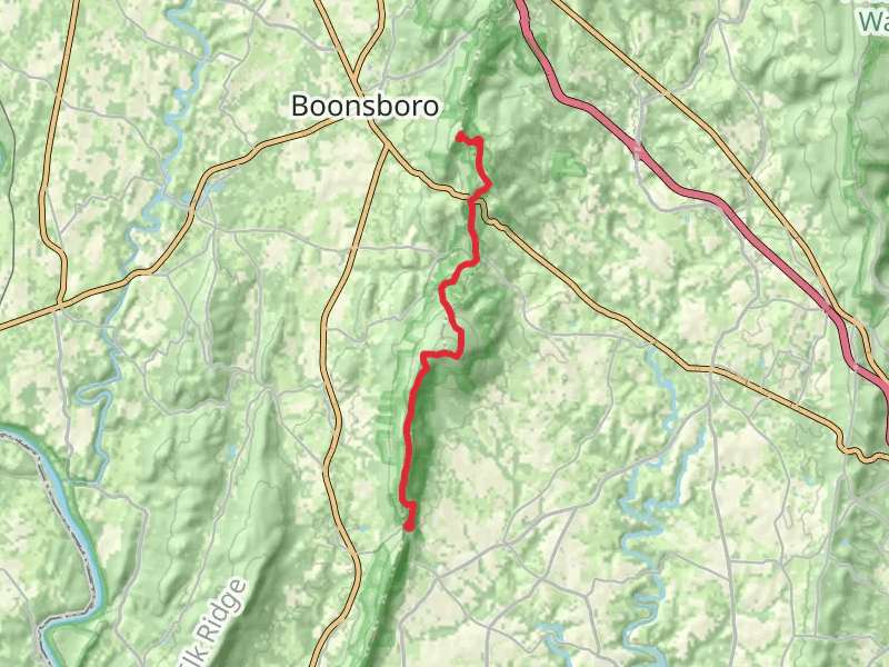 Lambs Knoll and Monument Knob via Appalachian Trail