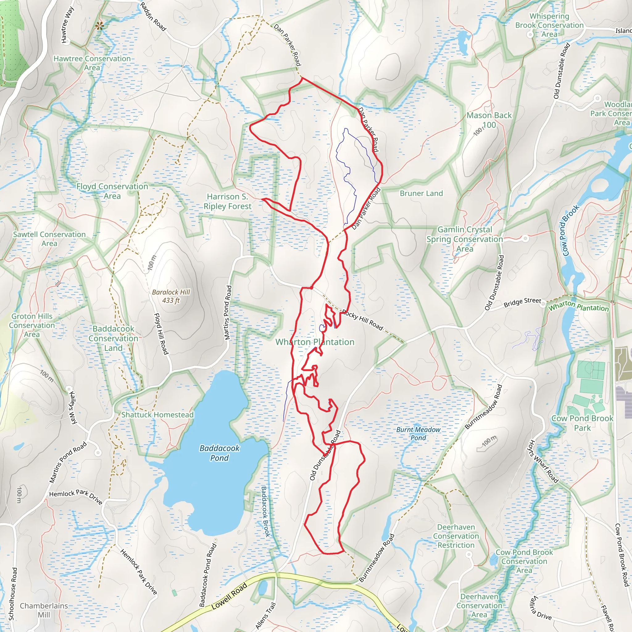 Burnt Meadow Swamp Loop mobile static map