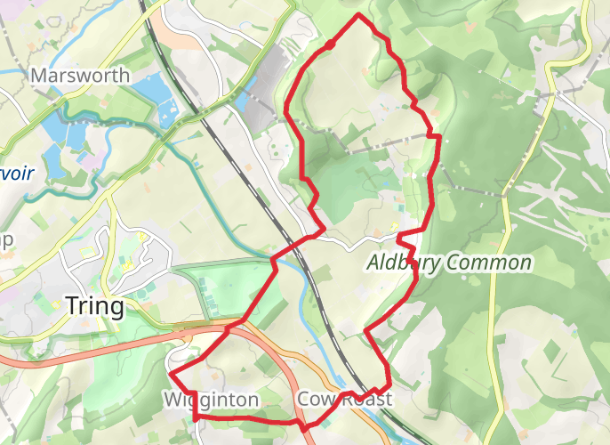 Pitstone Hill mobile static map