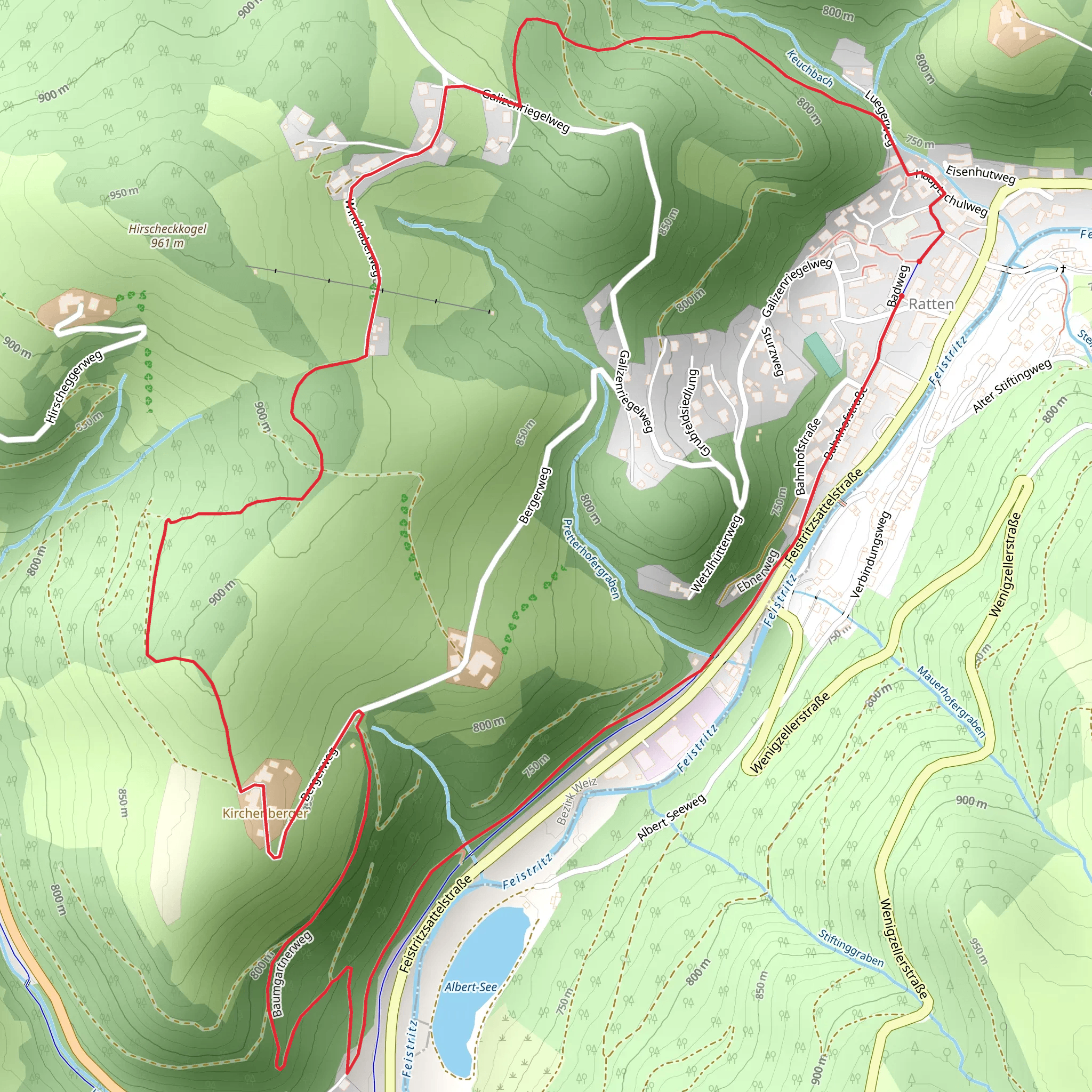 Moonway Trail mobile static map