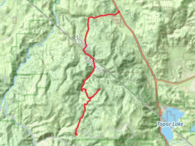 Leviathan Mine Road Trail