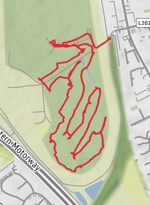 Hike from Dublin mobile static map
