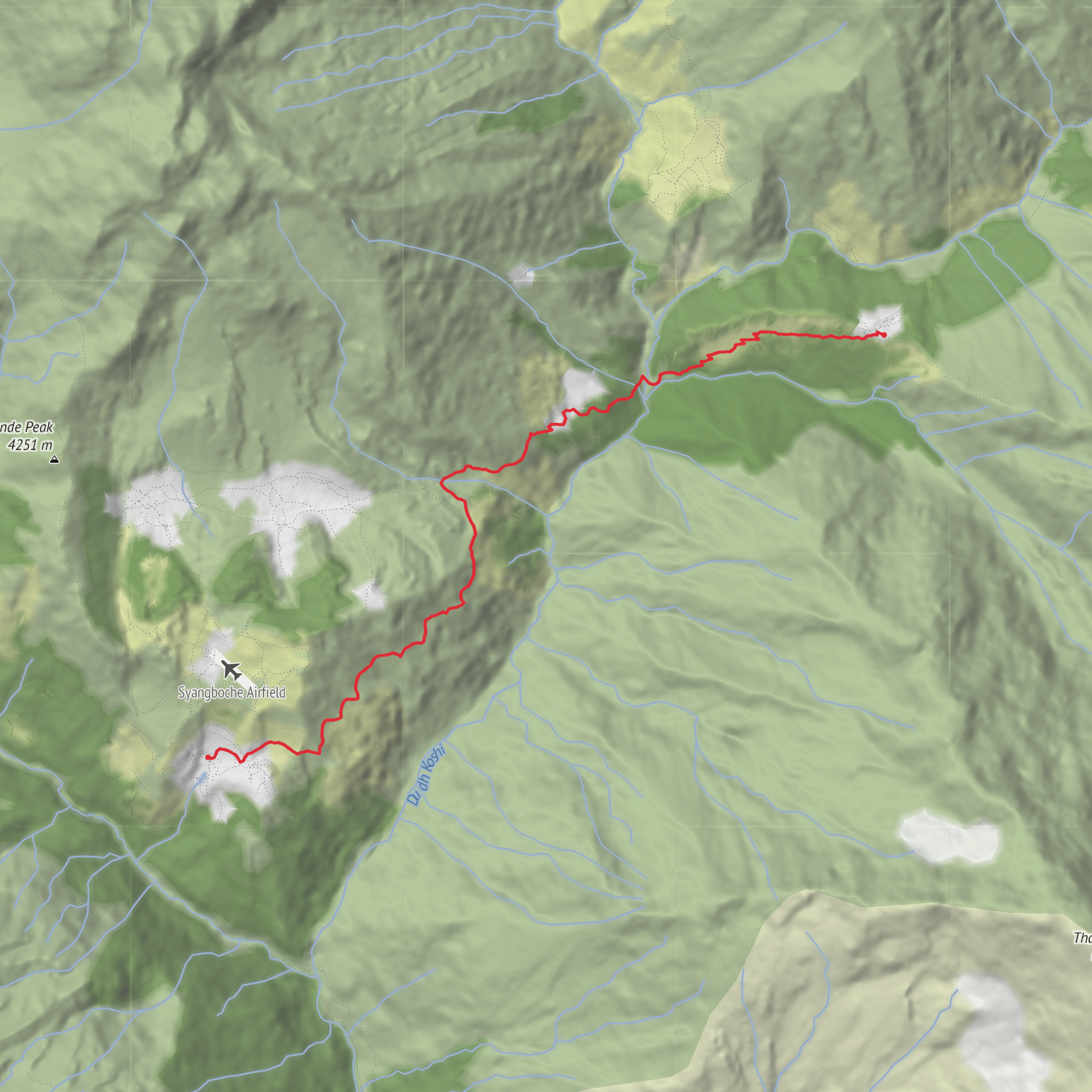 Everest Base Camp Day 4 mobile static map