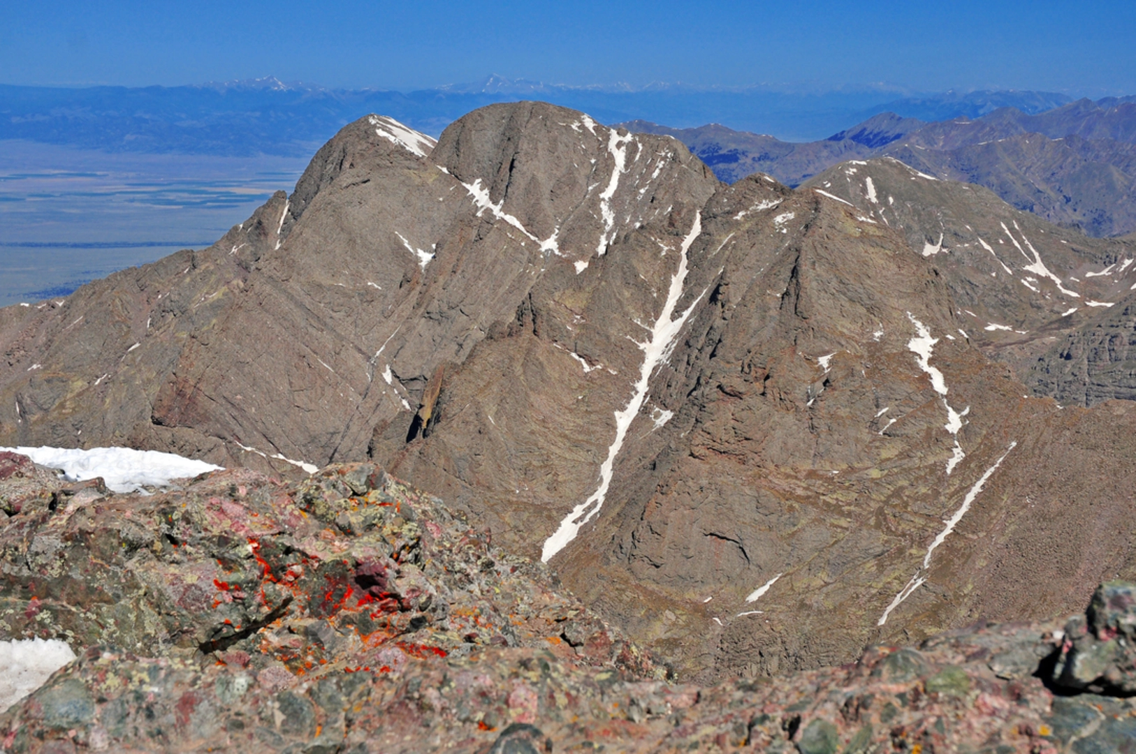 An image depicting the trail Kit Carson Peak Trail and its surrounding area.
