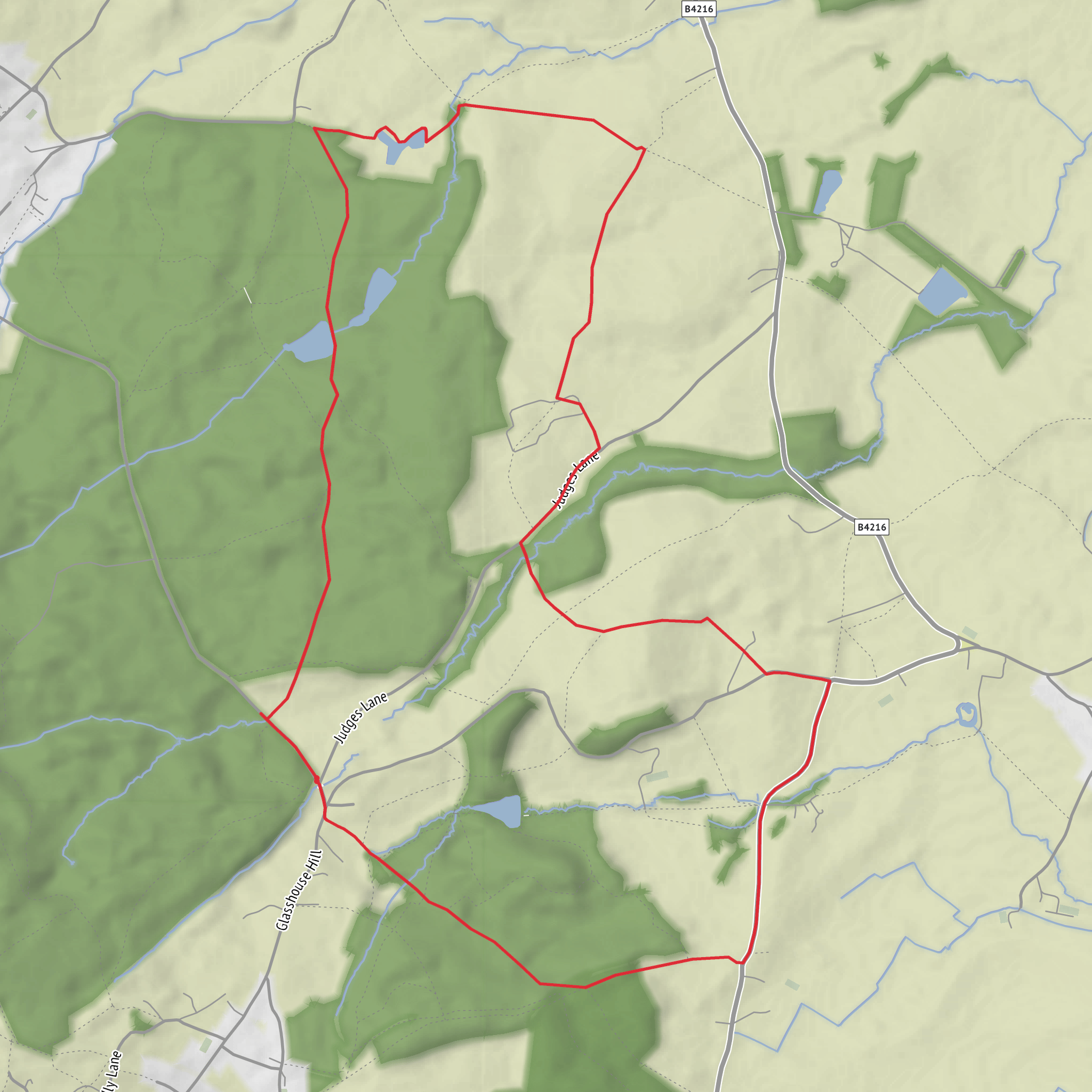 May Hill Glasshouse Circular mobile static map