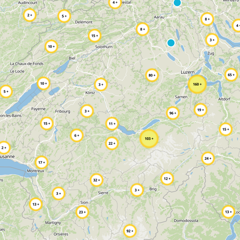 Thun administrative district Static Map