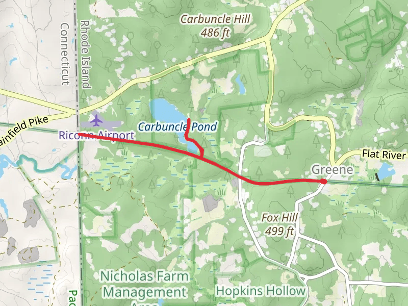 Carbuncle Pond via Trestle Trail