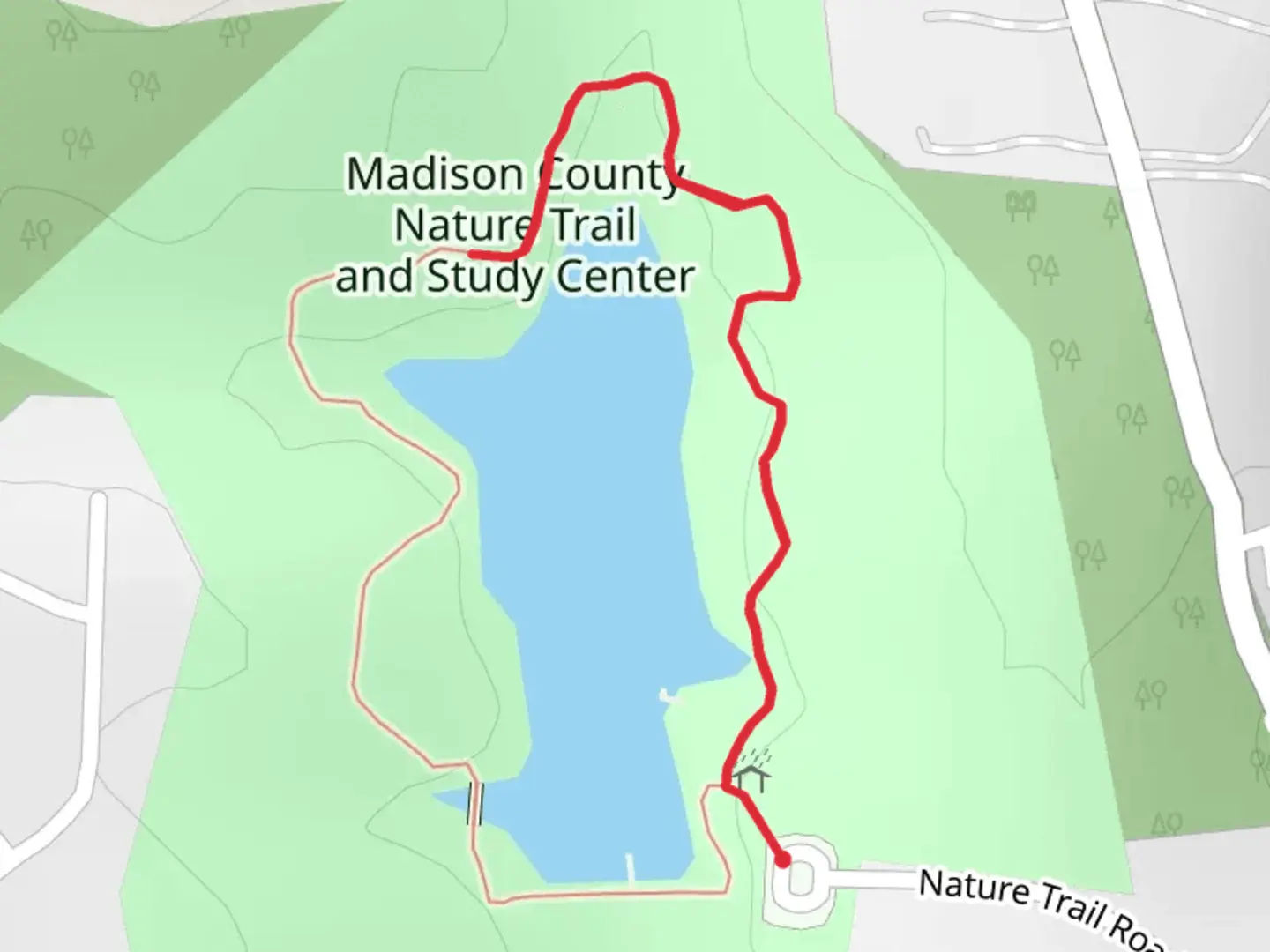 An image depicting the trail Madison County Nature Loop Trail and its surrounding area.