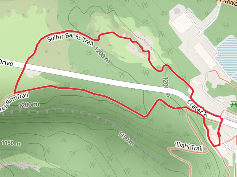 Crater Rim Trail and Sulfur Banks Loop Trail