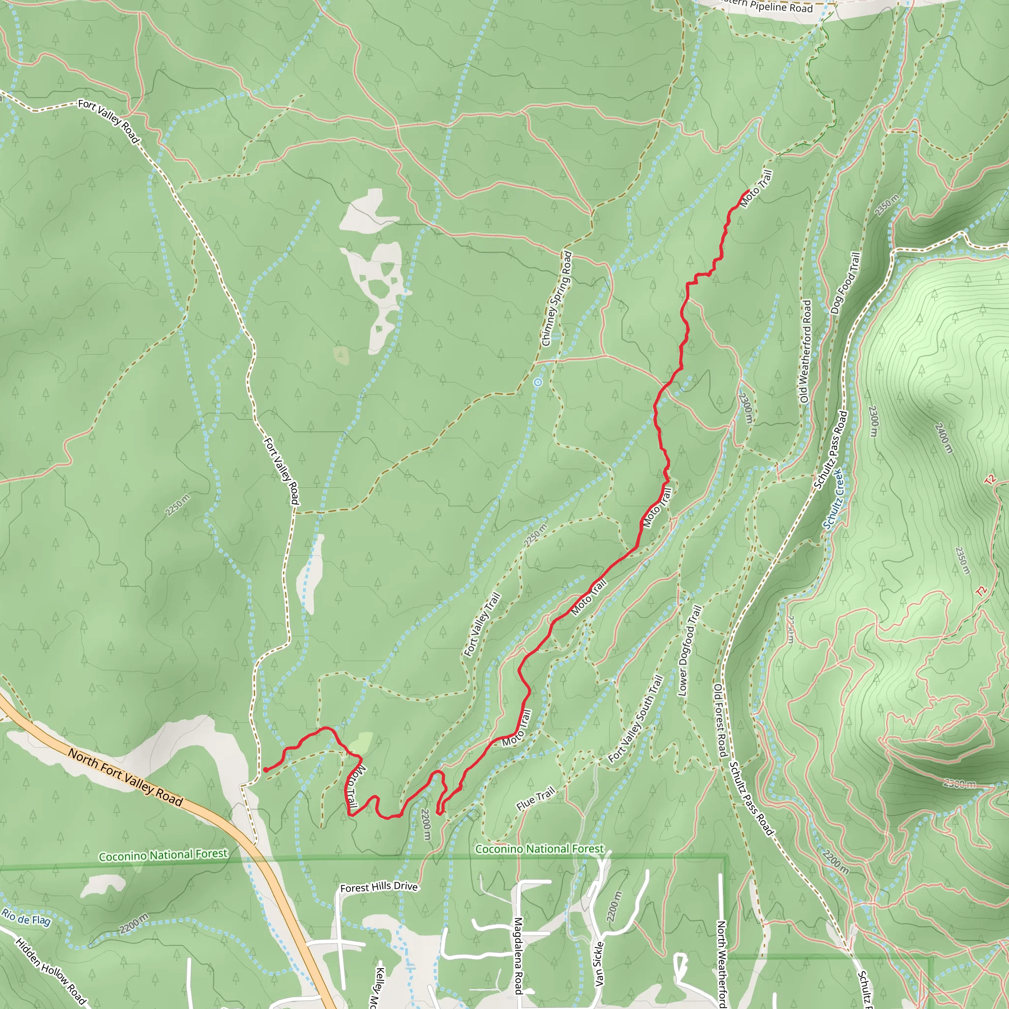 Moto Trail mobile static map