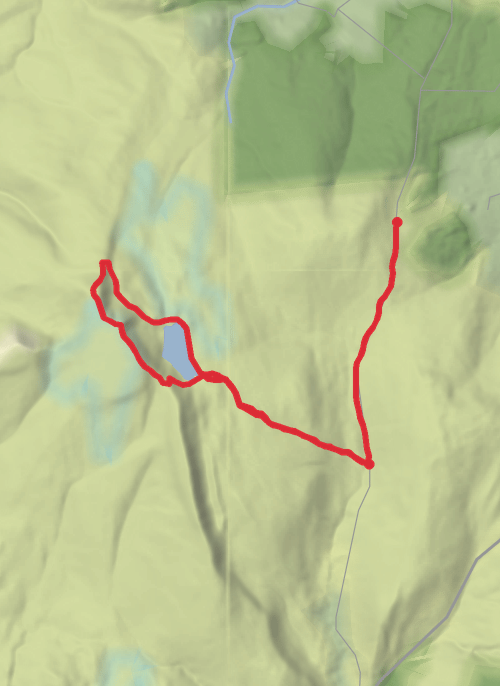 Hike on Fan Brycheiniog mobile static map