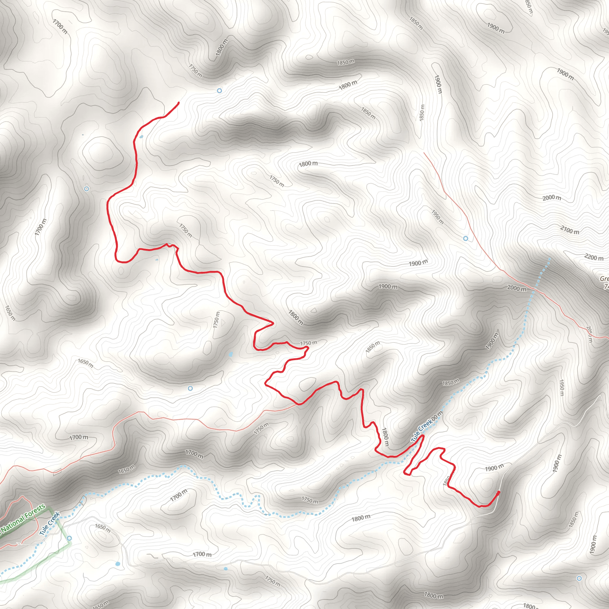 Deerhead Ranch Trail mobile static map
