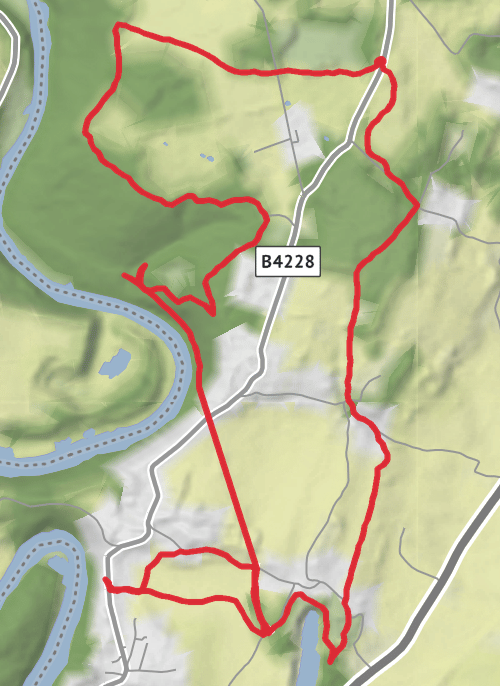 Hike on Wintours leap, Tidenham Tunnel and Devils Pulpit mobile static map