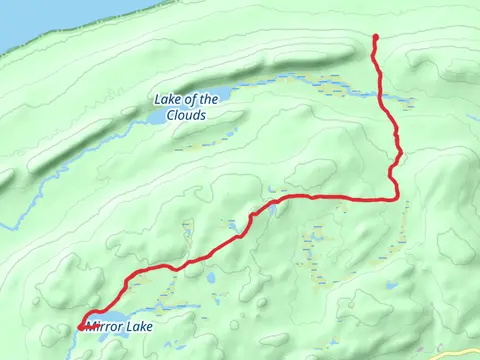Mirror Lake and Government Peak Trail