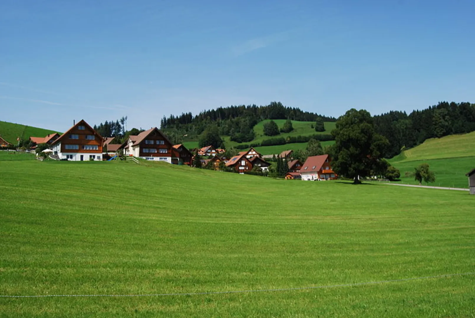 An image depicting the trail Waldstatt West Loop and its surrounding area.