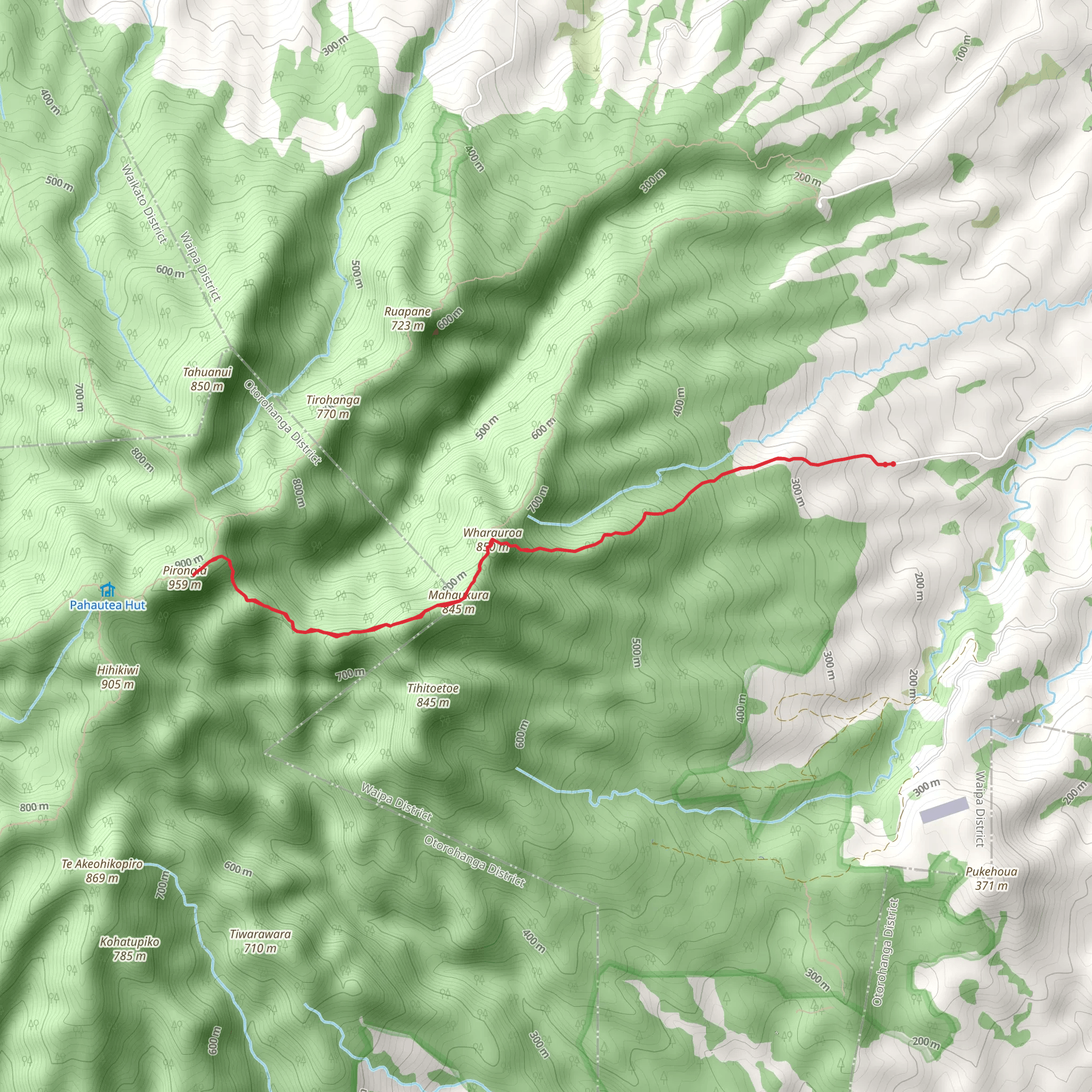 Wharauroa Track mobile static map
