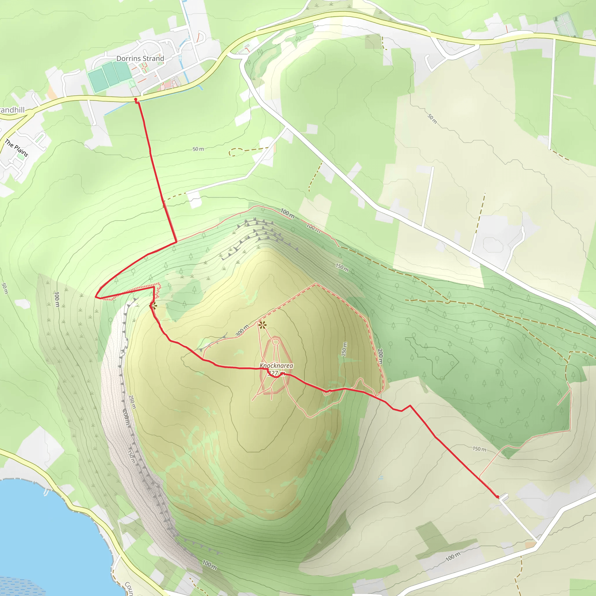 Knocknarea Walking Trail mobile static map