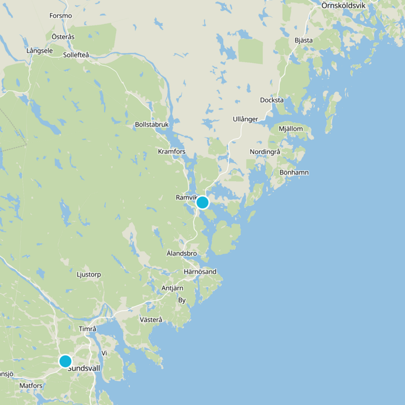 Kramfors kommun Static Map