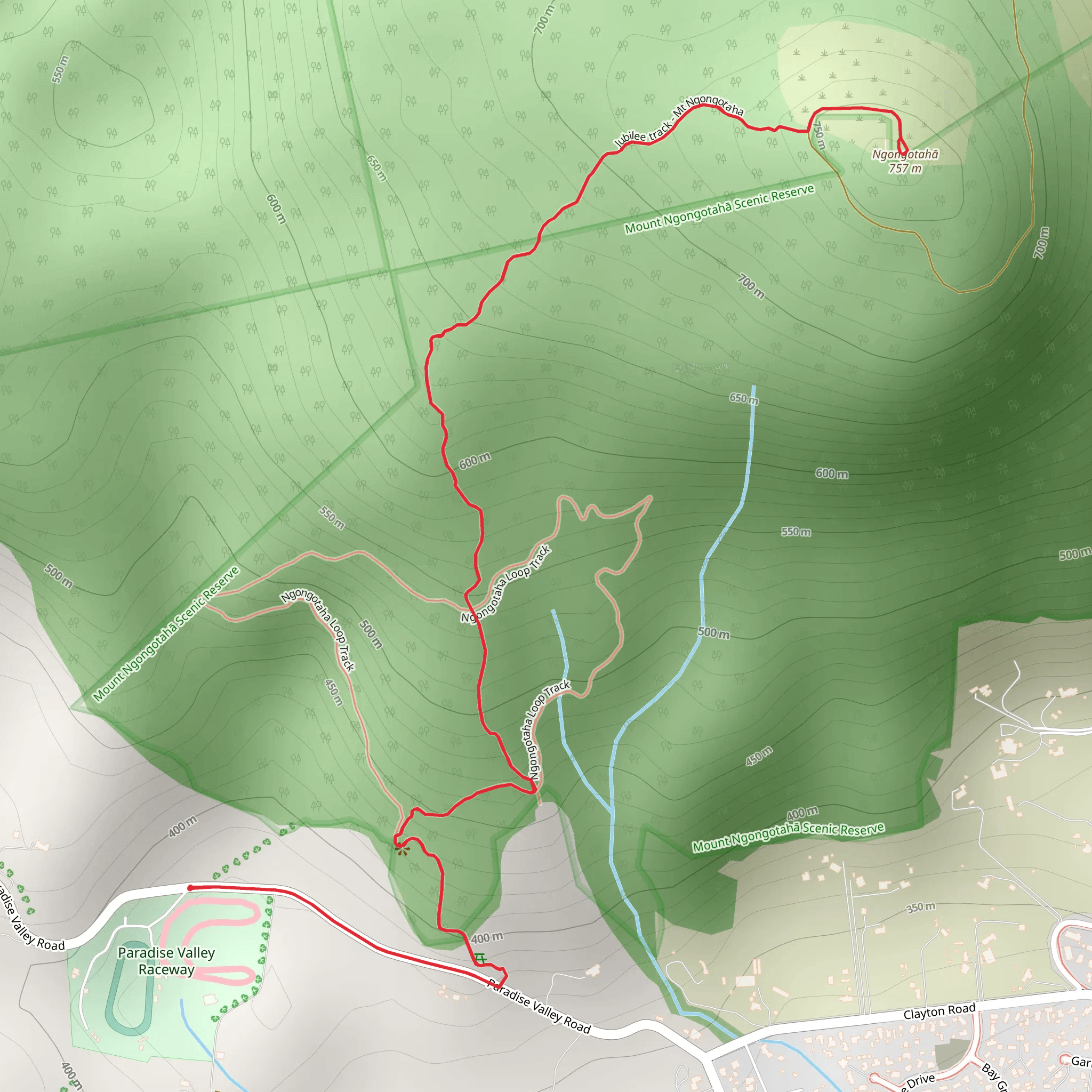 Mt Ngongotaha Jubilee Track mobile static map
