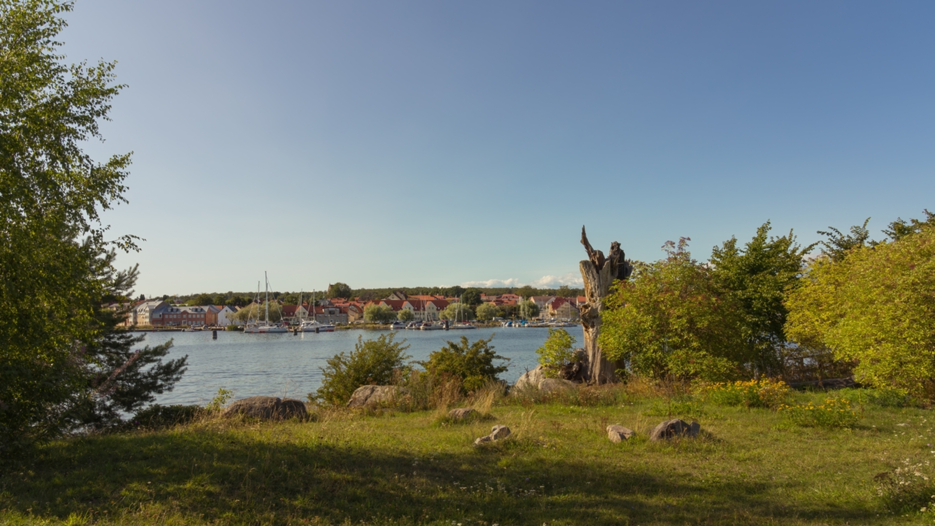 An image depicting the trail Skåneleden 1 and its surrounding area.
