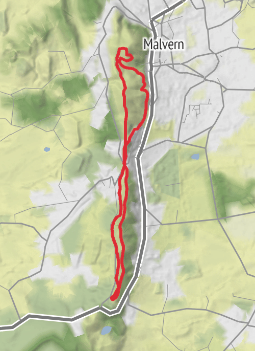 Malvern Hills National Landscape - Jul 25 mobile static map