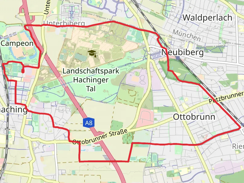 Landschaftspark Hachinger Tal Loop - Neubiberg