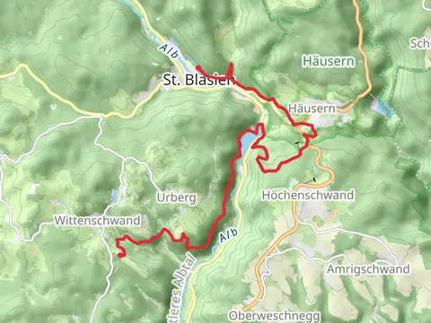 Dachsberg to St Blasien Walk via Alb Basin