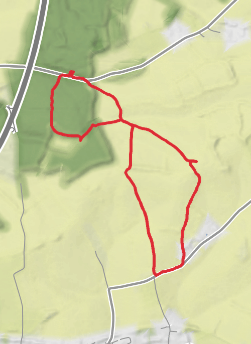 Hike on Micheldever from Hampshire mobile static map