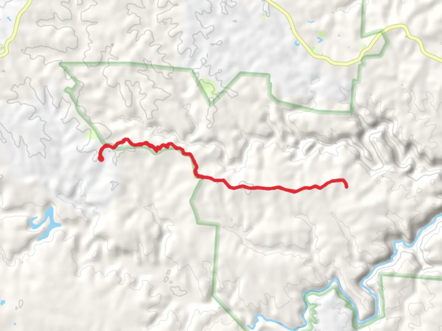 An image depicting the trail Darrow Ridge Road Out and Back and its surrounding area.