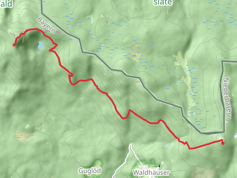 Großer Rachel to Lusen Peak Walk via AUerhahn