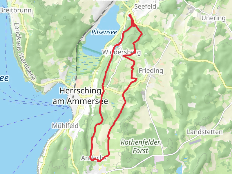Widdersberg and Andechs Loop from Pilsensee