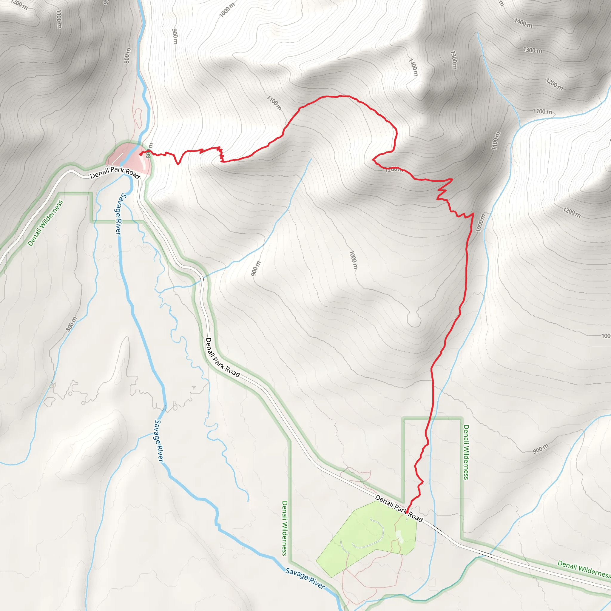 Savage Alpine Trail mobile static map
