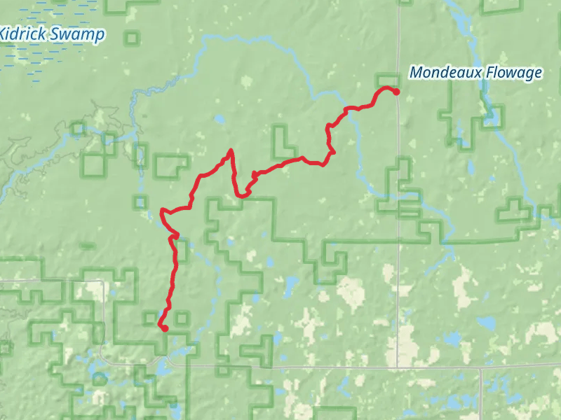 Ice Age Trail and Forest Trail 333 - County Highway E