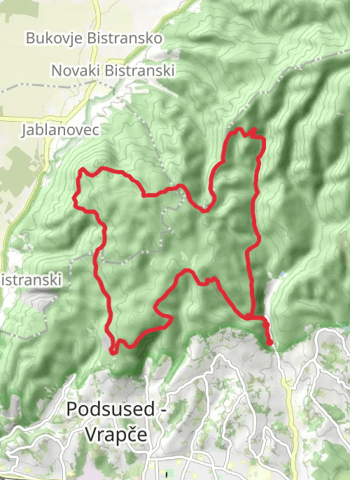 Hike on VO mobile static map