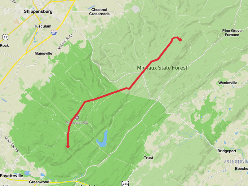 Hike on Caledonia- Appalachian trail Woodrow road thumbnail