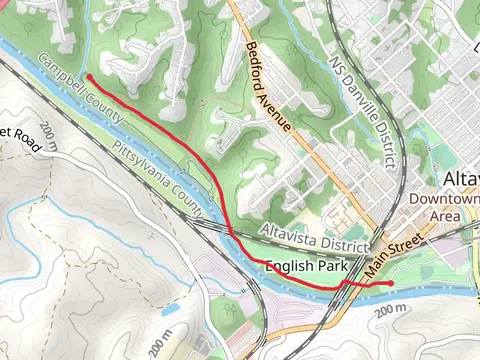 Walk along Roanoke River from English Park