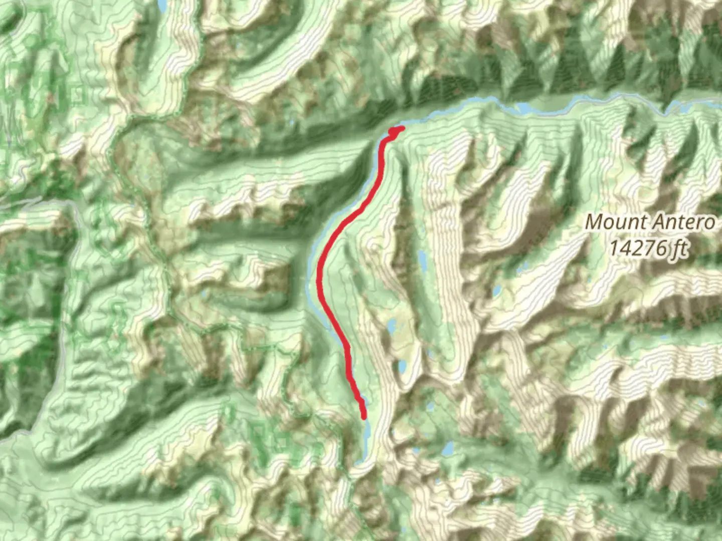 An image depicting the trail Chalk Creek, Collegiate West and CDT and its surrounding area.