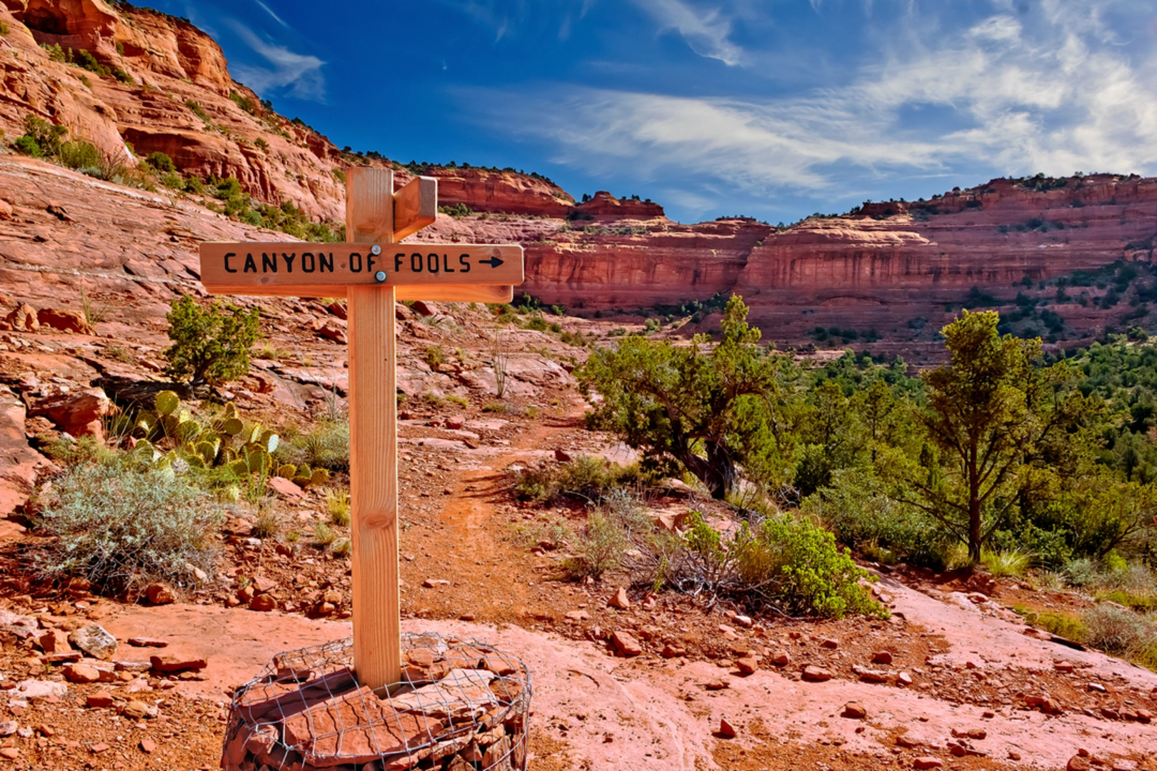 An image depicting the trail Mescal and Deadman's Pass Trail and its surrounding area.
