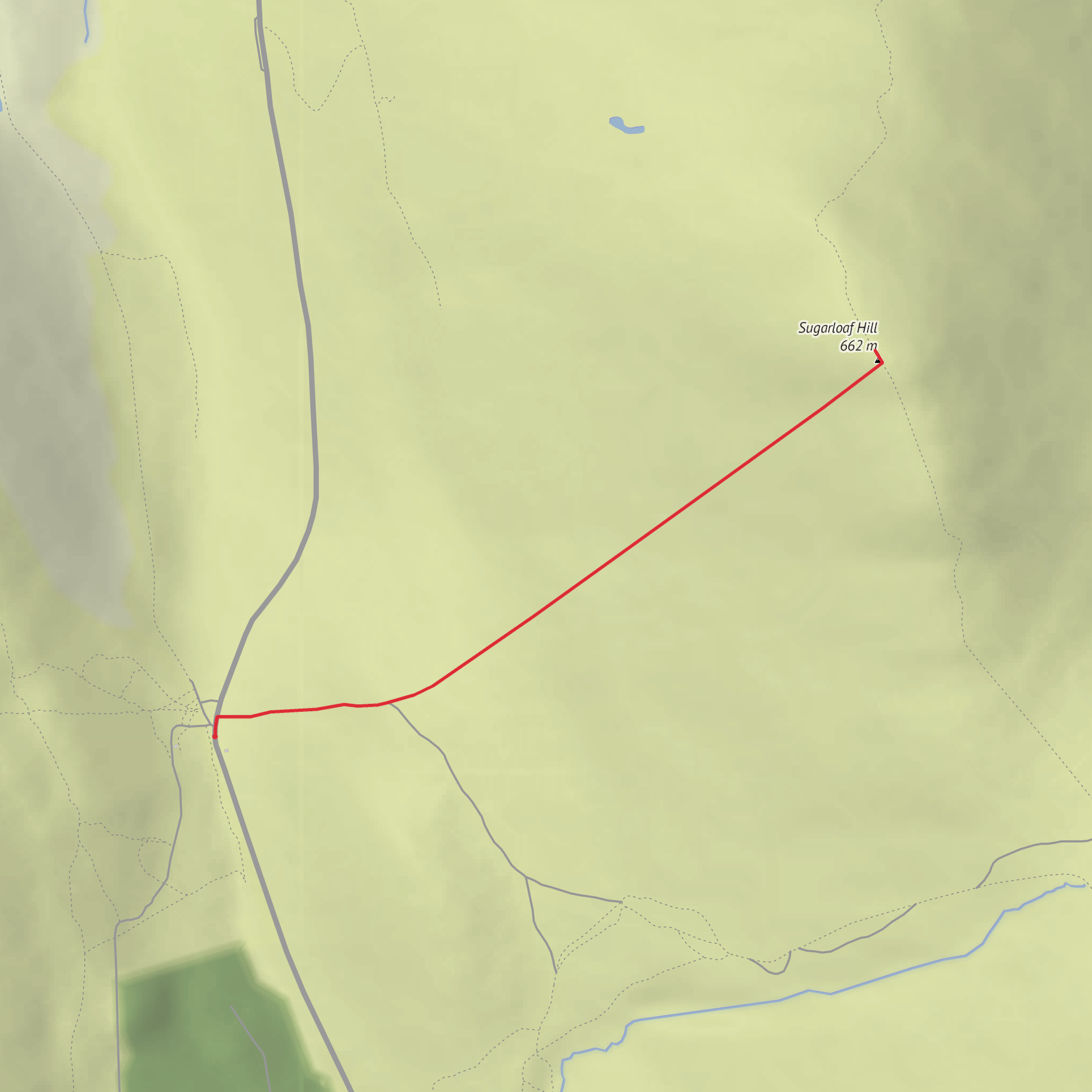 Bay Lough Carpark - Sugarloaf mobile static map