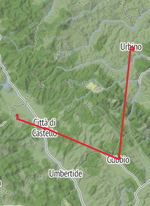 Hike from Citerna mobile static map