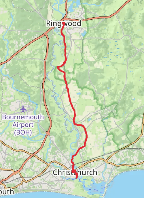 Avon valley path final section  mobile static map