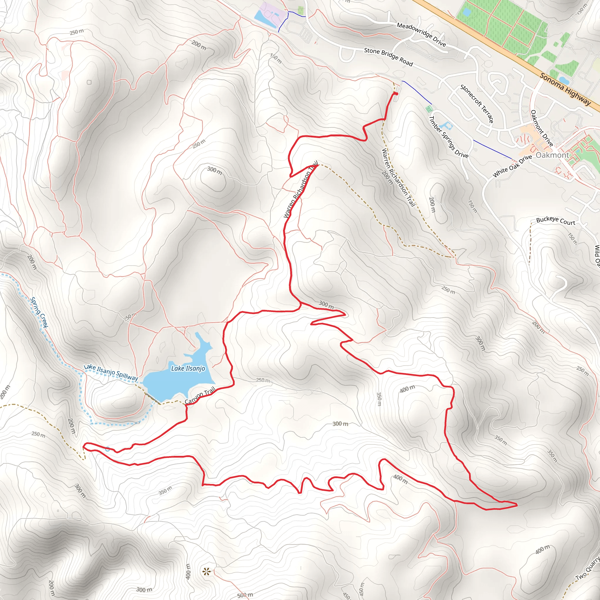 Steve's S, South Burma and Lake Ilsanjo Loop Trail mobile static map