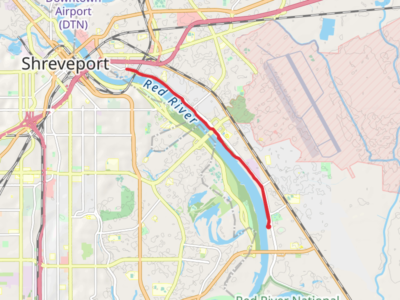 Red River via Arthur Ray Teague Parkway Trail